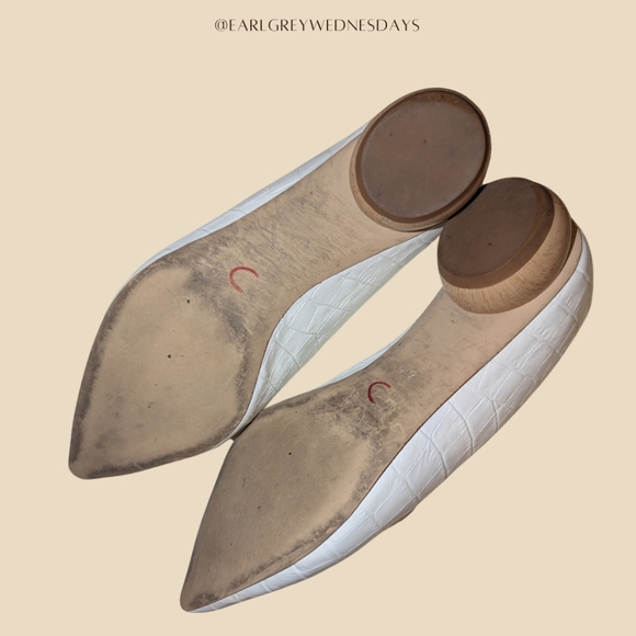 Jeffery Campbell Viona Pointed Toe Croc-Embossed Leather Loafers Size 6.5 - Picture 5 of 7